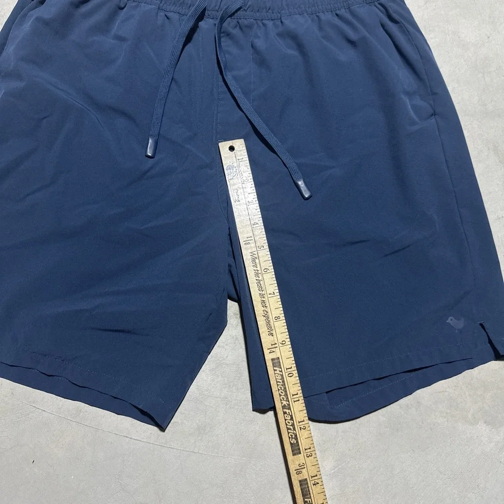 Bad Birdie Men's L Golf Shorts Navy Blue Performance Stretch Athletic Drawstring